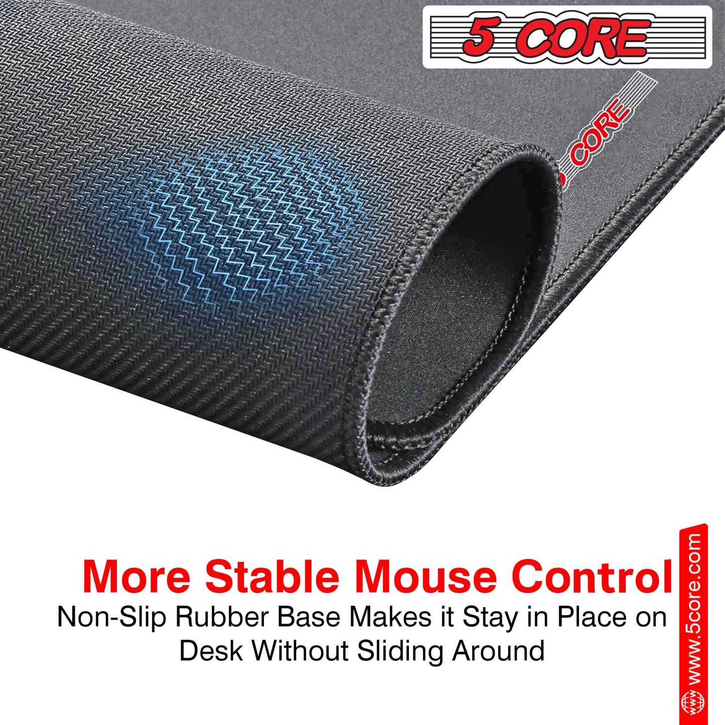 5 Core Gaming Mouse Pad 3x3 Desk Mouse Mat w Rubber Base Mousepad Pair